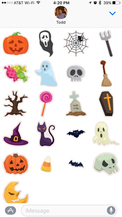Halloween Message Stickers