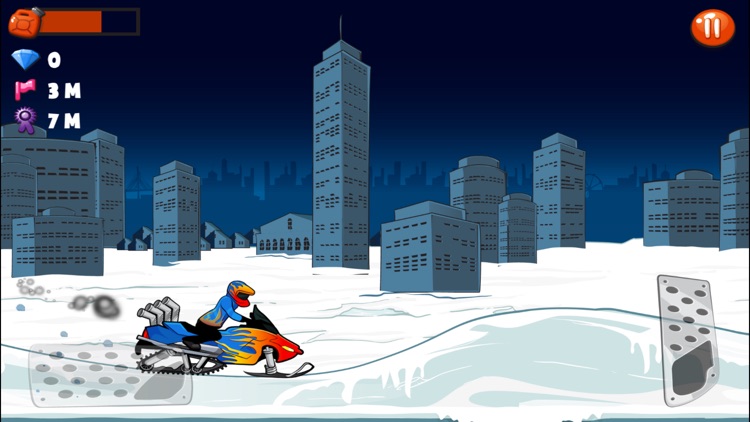 Snowmobile Stunt Racing Game screenshot-3