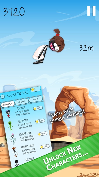 Stickman Trampoline - Backflip & Frontflip Action!