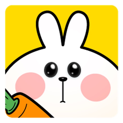 Big Face Rabbit Sticker icon