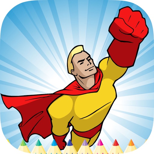 Superhero Coloring Book HD: Paint Heroes for Kids