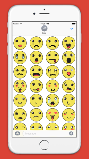 Weird Mood Face Stickers