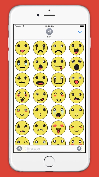 Weird Mood Face Stickers