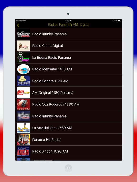 Screenshot #5 pour Radios de Panamá Online FM & AM - Emisoras en Vivo