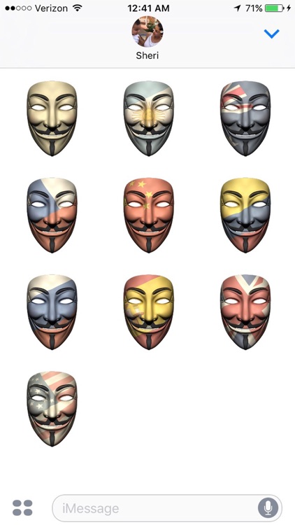 Anonymous Mask Stickers