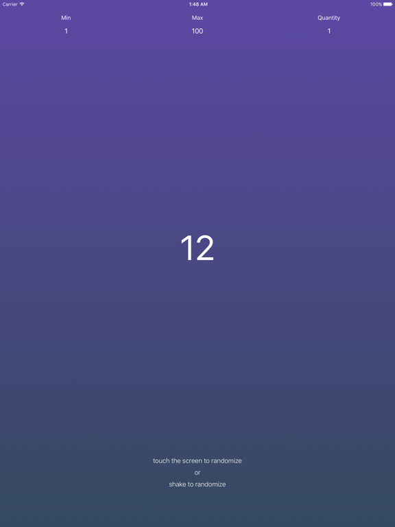 Screenshot #4 pour LuckyNumber - A Random Number Generator