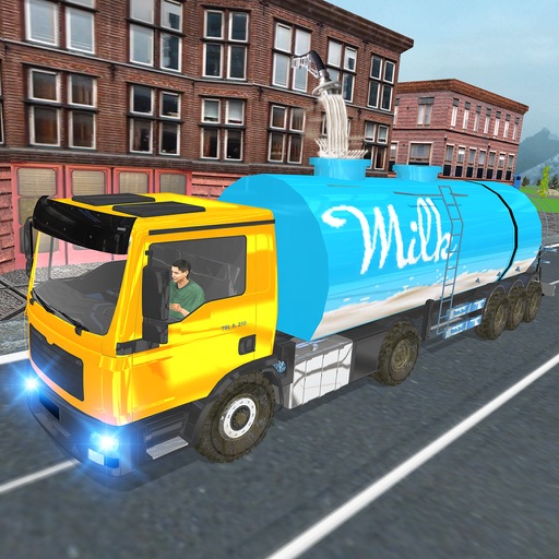 City Milk Supply Truck 3D iOS App