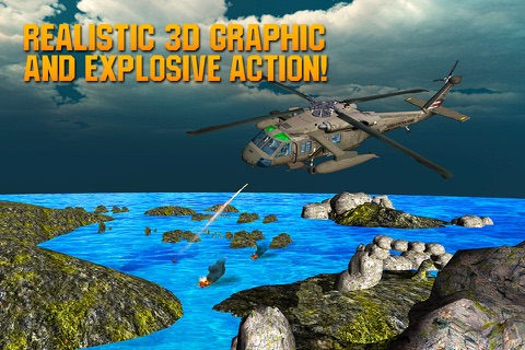 Navy Helicopter Gunship Warfare – WW2 Battlefield screenshot 4