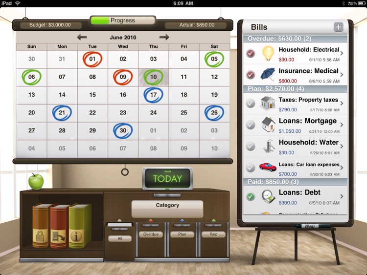 Bills for iPad Free