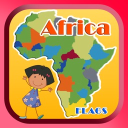 Afrique Drapeau jeux de puzzle pour les enfants