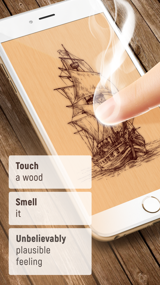 Pyrography - burning a design on wood - 2.0 - (iOS)