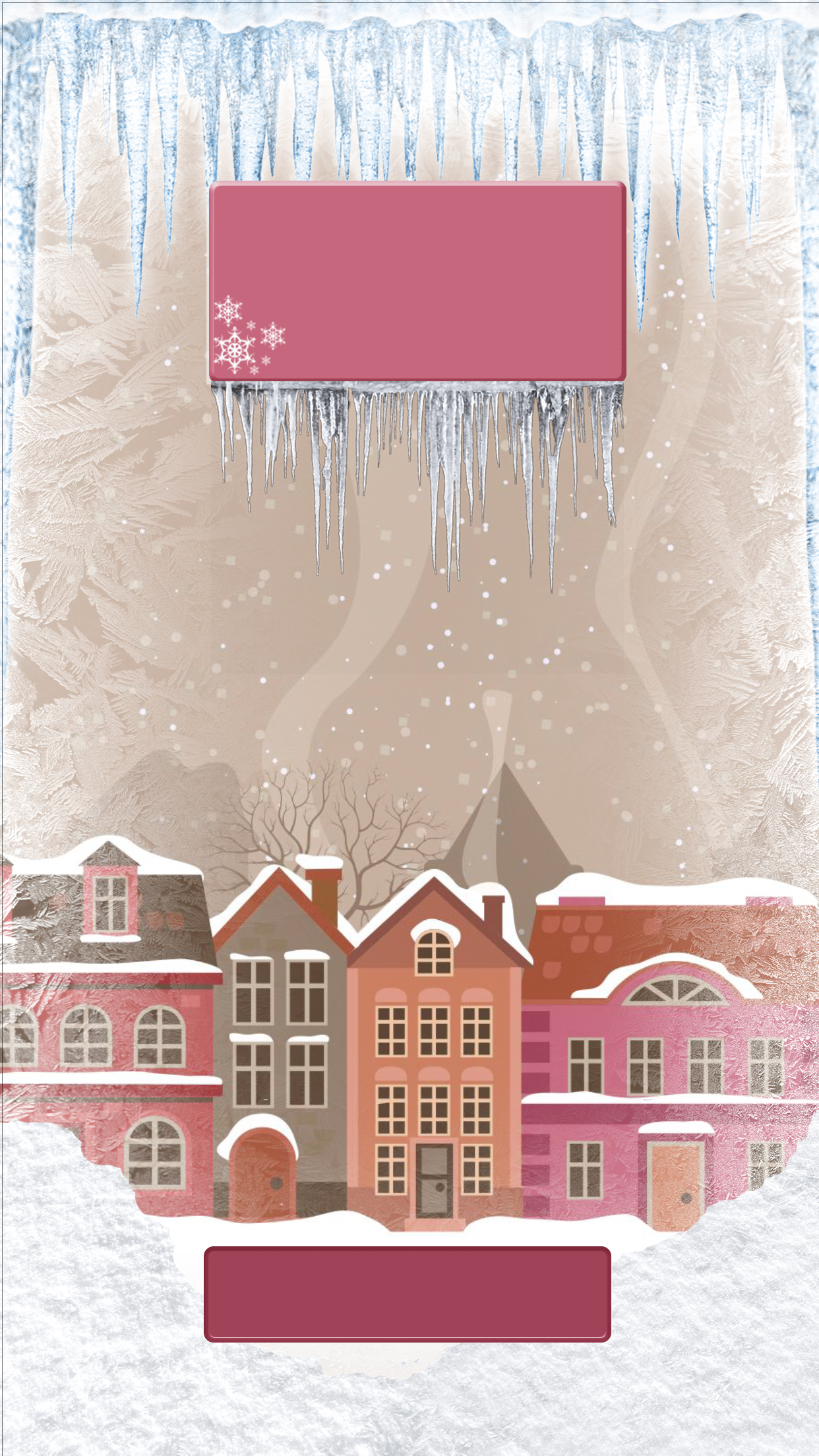 Winter Wallpaper Collection, Ice Lock Screen Theme
