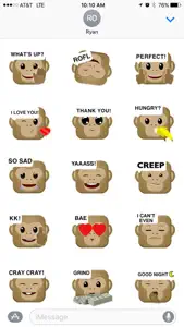 Monkey Emojis screenshot #3 for iPhone