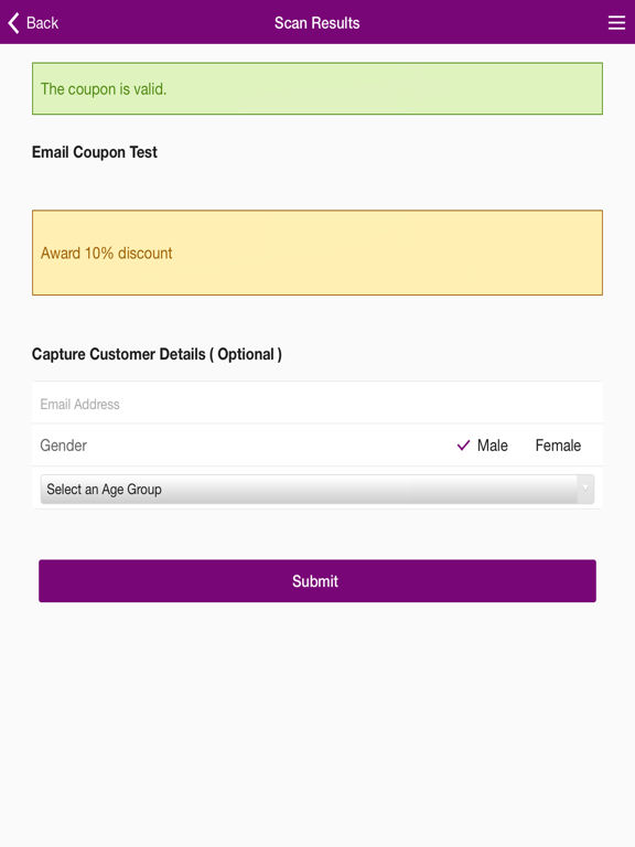 Screenshot #5 pour Coupon Barcode Scanner