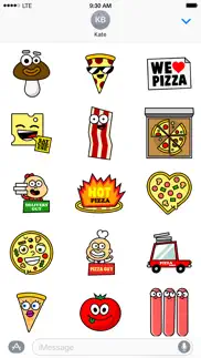 i love pizza sticker pack iphone screenshot 1