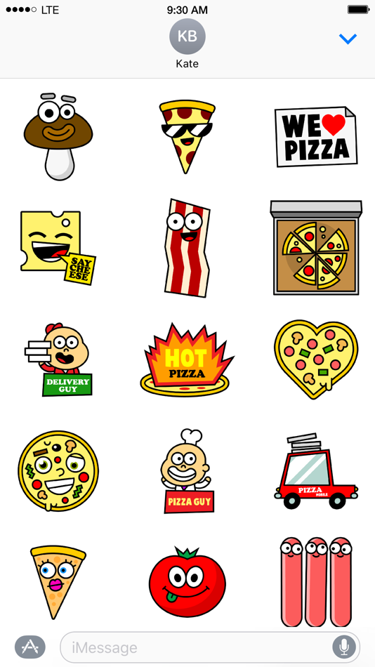 I Love Pizza Sticker Pack - 1.0 - (iOS)