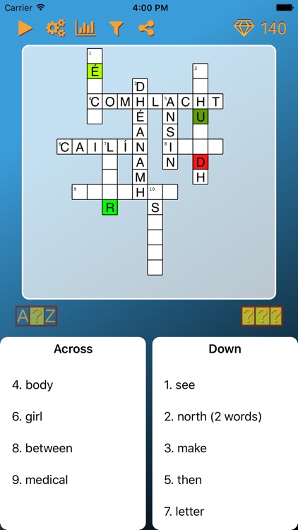 World Cross Word Irish