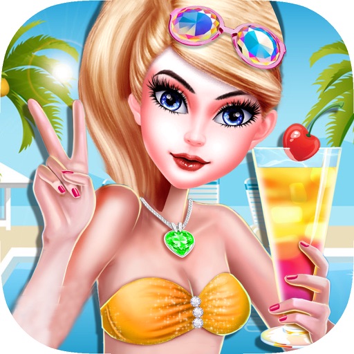 Crazy Pool Party Make-over Girl-s Swimming Costume iOS App