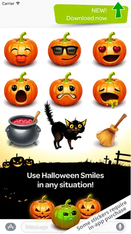 Game screenshot Halloween Smiles 2 – cool Stickers & Emoji hack