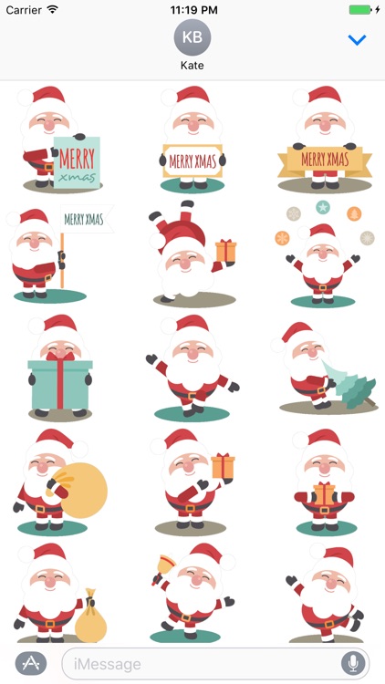 Smiling Santa Claus for Christmas - Fx Sticker