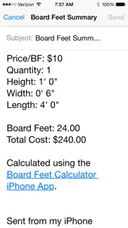 board feet calculator iphone screenshot 2