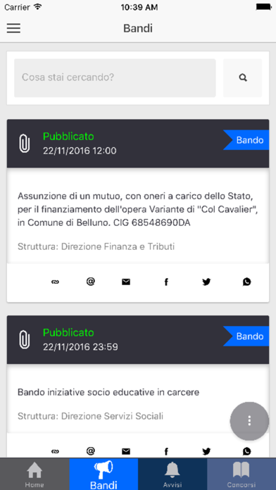 Screenshot #2 pour Bandi Avvisi Concorsi