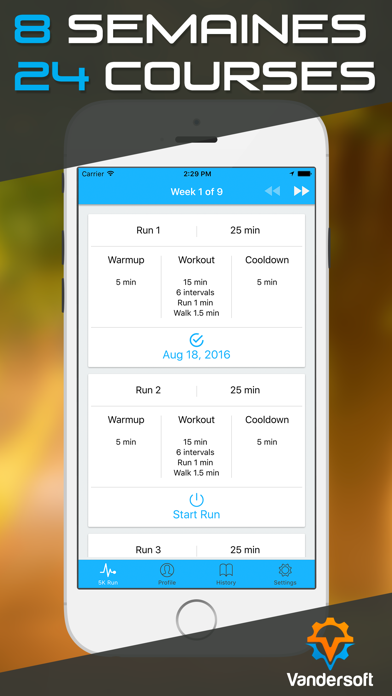 Screenshot #2 pour Courir 5K - Couch to 5K Run