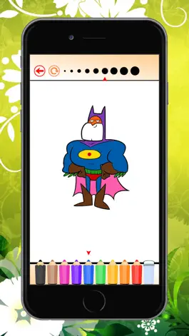 Game screenshot Superhero Coloring Book HD: Paint Heroes for Kids hack