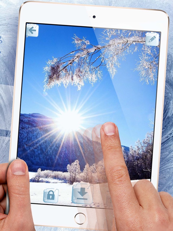 Screenshot #5 pour Gelé Fonds d'écran - Neige thèmes