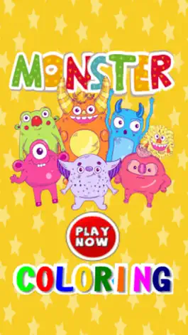 Game screenshot Coloringbook monster free crayon games for toddler mod apk
