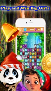 Cute Panda Jungle Match Puzzle Game For Christmas screenshot #1 for iPhone