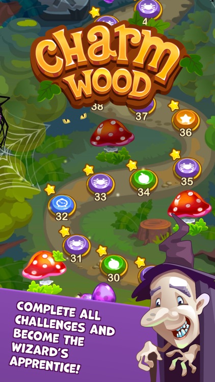 Charmwood  - Magical Journey - Match 3 screenshot-4