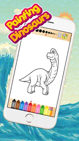 Game screenshot Coloring Book for Kids - Cute Dinosaurs apk