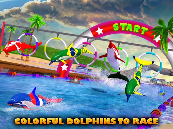 Dolphin Racing 3D iPad screenshot 1 - Games app