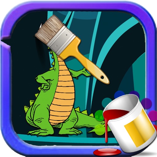 Coloring Games Dragon Version Icon