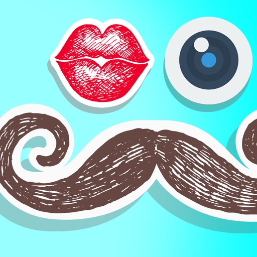 Moustaches & Kisses stickers! love your pictures