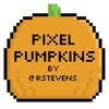 Pixel Pumpkin Stickers