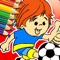 Football Junior Coloring Page Sport Game Version