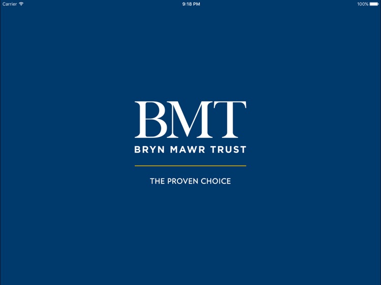 BMT - Mobile Banking for iPad