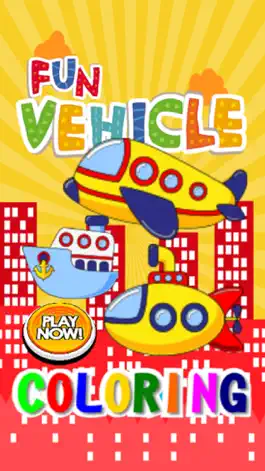 Game screenshot Vehicle coloring book free crayon games for kids mod apk