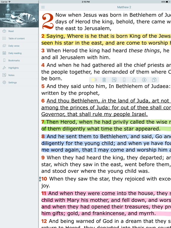 Screenshot #6 pour Holy Bible. New Testament. The King James Version