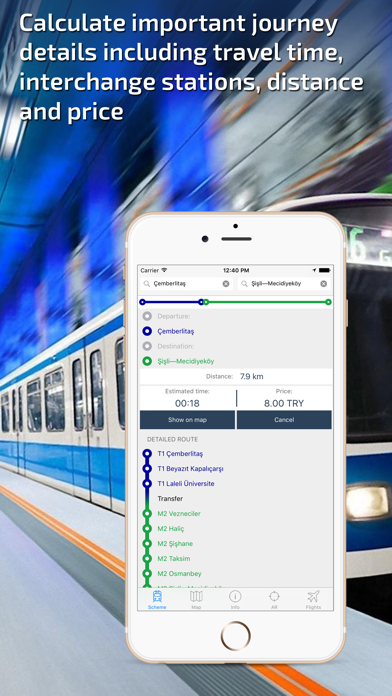 Istanbul Metro Guide and Route Planner Screenshot