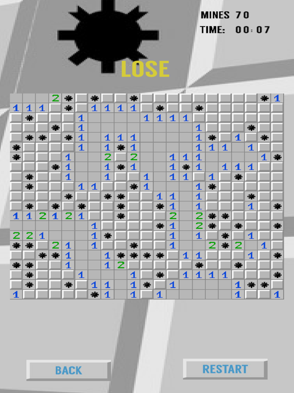 Screenshot #4 pour Minesweeper - classic arcade game of all times