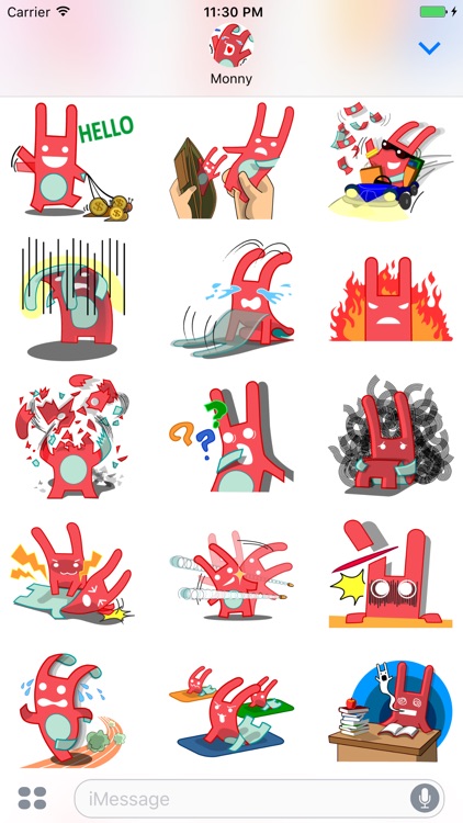 Monny Sticker for iMessage