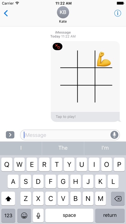 Tic Tac Toe with iMessage