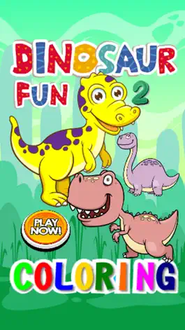 Game screenshot Toddler Dinosaur Coloring Book fun crayons for kid mod apk