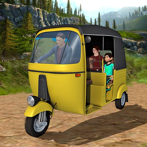 Tuk Tuk Rickshaw 3D : Mountain Simulation Parking iOS App