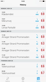 Vaavud Wind Meter screenshot