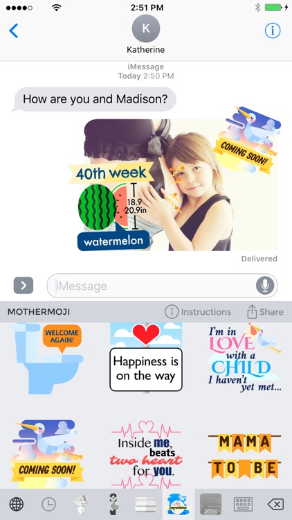 Mothermoji - Pregnancy & Baby Emojis and Stickers
