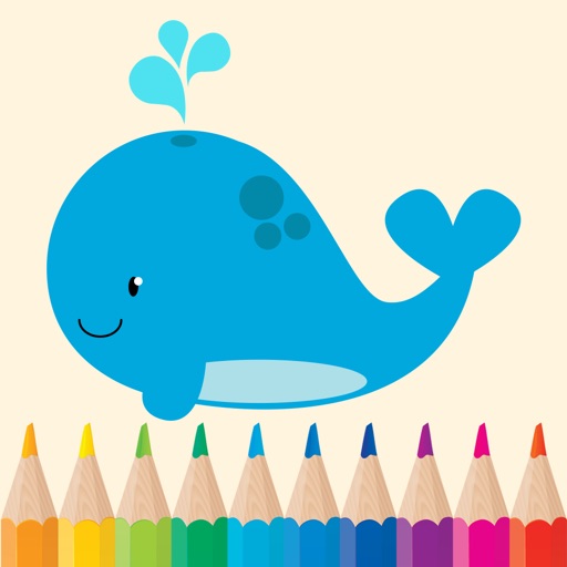 Sea Animals Coloring Pages for Preschool and Kindergarten HD Free icon